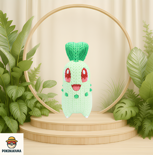 FIGURA CHIKORITA - POKEMON KNITTED