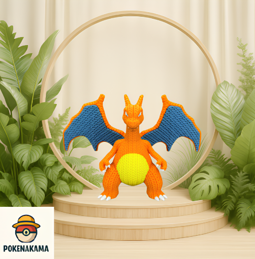 FIGURA CHARIZARD -  POKEMON KNITTED