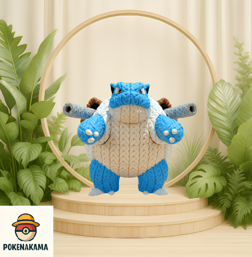 FIGURA BLASTOISE -  POKEMON KNITTED