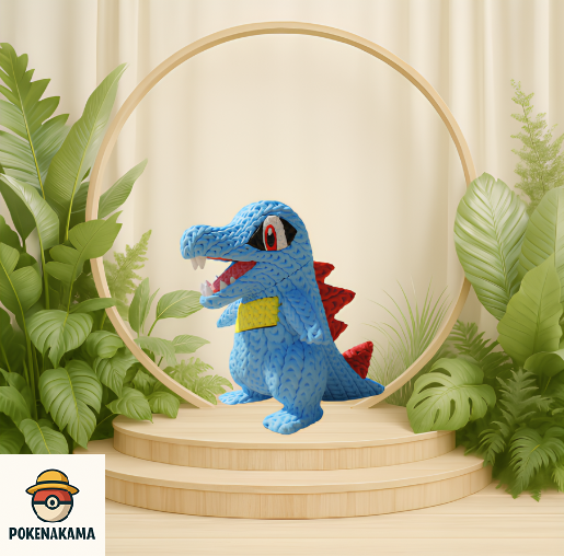 FIGURA TOTODILE - POKEMON KNITTED