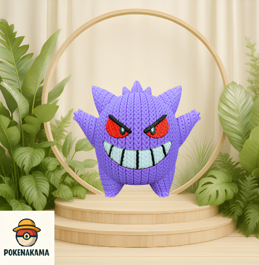 FIGURA GENGAR -  POKEMON KNITTED