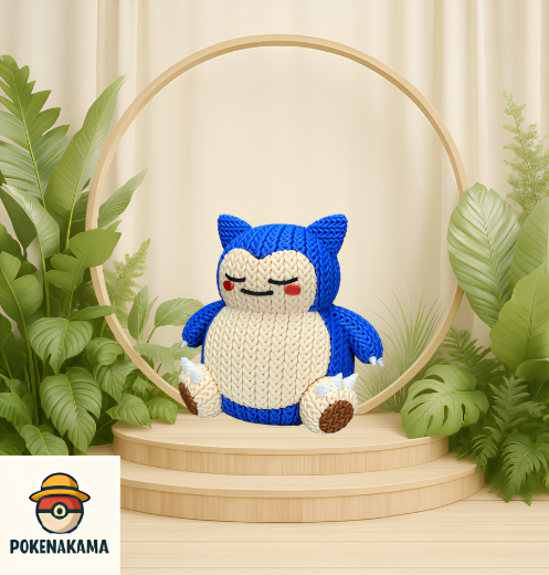 FIGURA SNORLAX -  POKEMON KNITTED