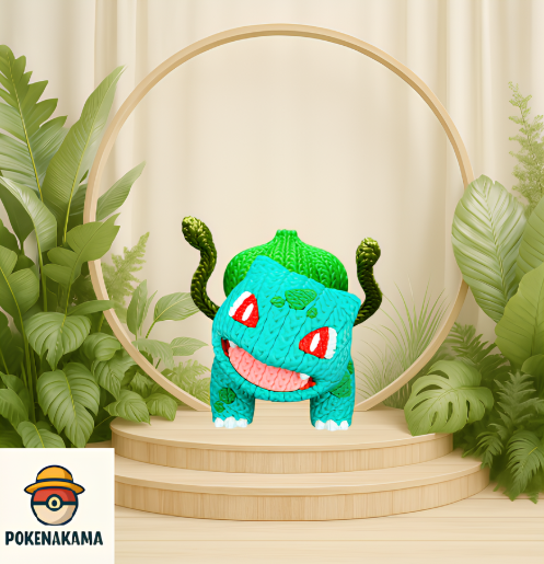 FIGURA BULBASAUR -  POKEMON KNITTED