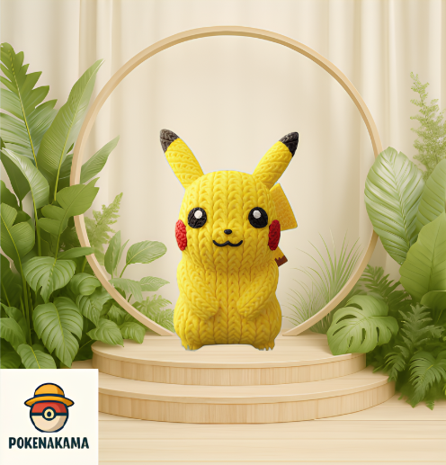FIGURA PIKACHU -  POKEMON KNITTED